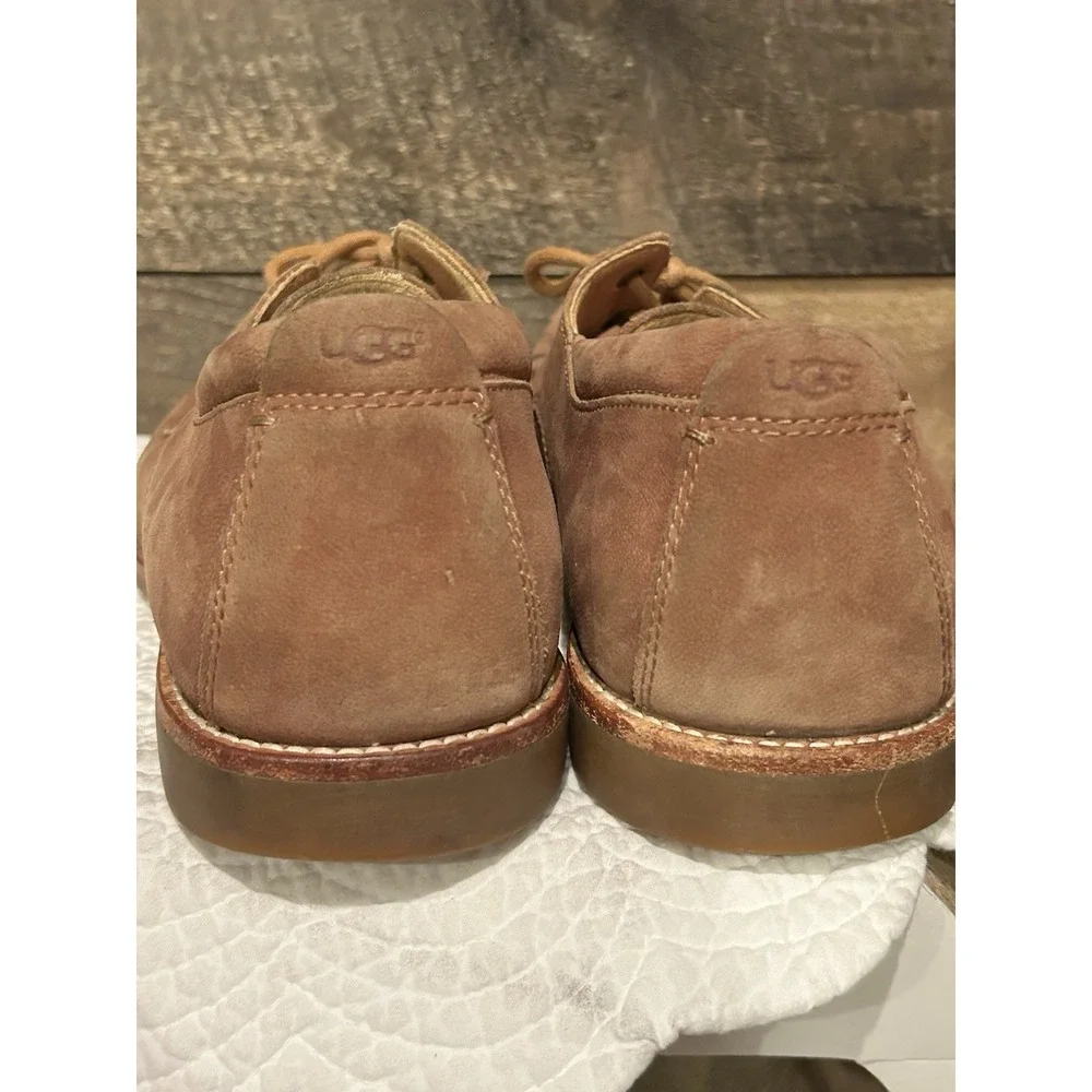 UGG Men's Brown Nubuck Lace-Up Casual Oxfords Shoes 1002443 sz: US 11